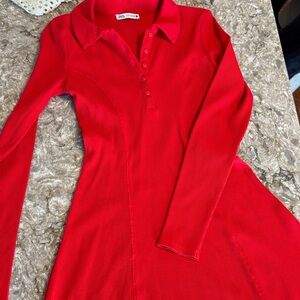 Zara Vibrant Red Women's dress